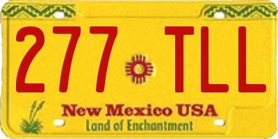 NM license plate 277TLL