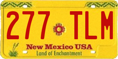 NM license plate 277TLM