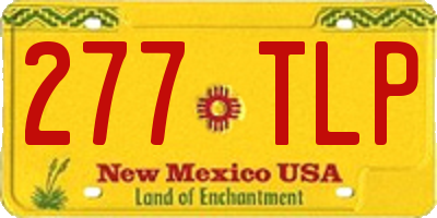 NM license plate 277TLP