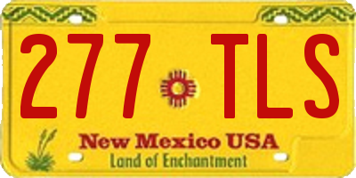 NM license plate 277TLS