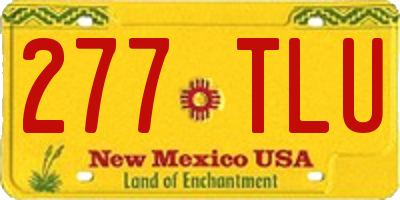NM license plate 277TLU