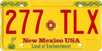 NM license plate 277TLX