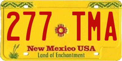 NM license plate 277TMA