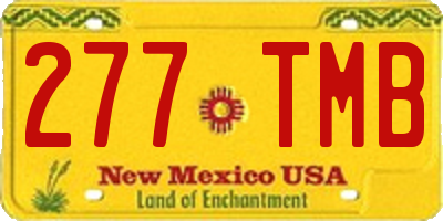 NM license plate 277TMB
