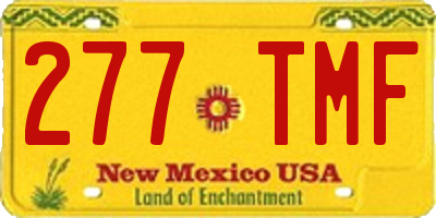 NM license plate 277TMF