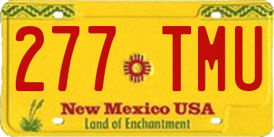 NM license plate 277TMU
