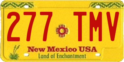 NM license plate 277TMV