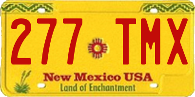 NM license plate 277TMX