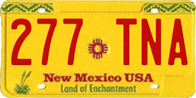 NM license plate 277TNA