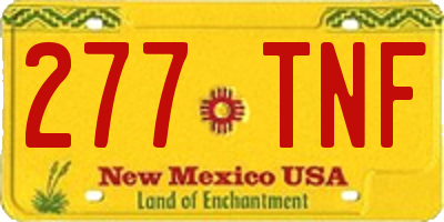 NM license plate 277TNF