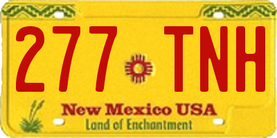 NM license plate 277TNH