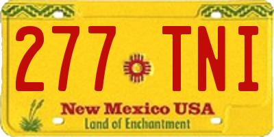 NM license plate 277TNI