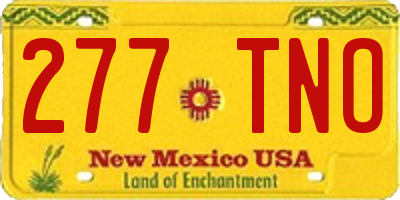 NM license plate 277TNO