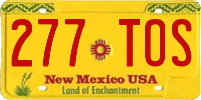 NM license plate 277TOS