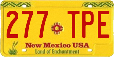 NM license plate 277TPE