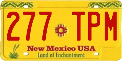NM license plate 277TPM