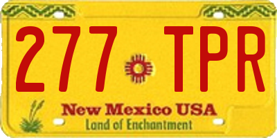 NM license plate 277TPR