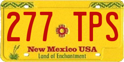 NM license plate 277TPS