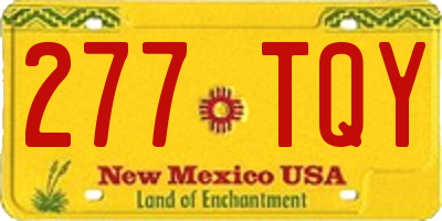 NM license plate 277TQY