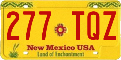 NM license plate 277TQZ