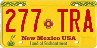 NM license plate 277TRA