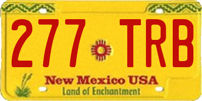 NM license plate 277TRB