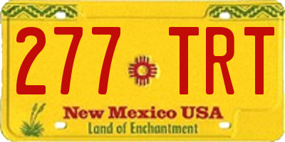 NM license plate 277TRT