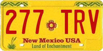 NM license plate 277TRV