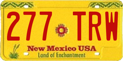 NM license plate 277TRW