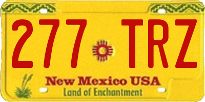 NM license plate 277TRZ