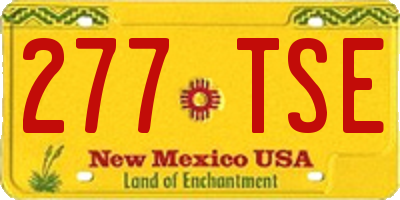 NM license plate 277TSE
