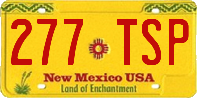 NM license plate 277TSP