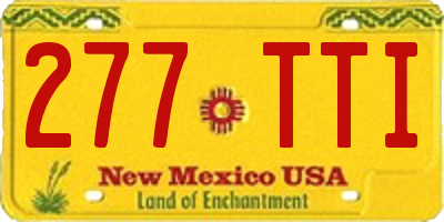 NM license plate 277TTI