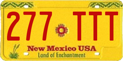 NM license plate 277TTT