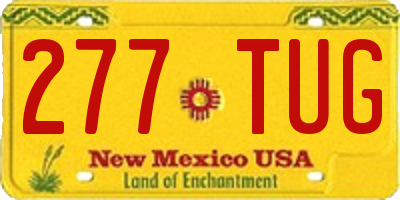 NM license plate 277TUG