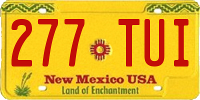 NM license plate 277TUI