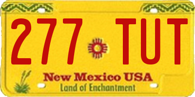 NM license plate 277TUT