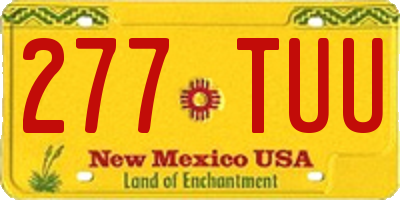 NM license plate 277TUU