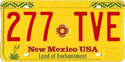 NM license plate 277TVE