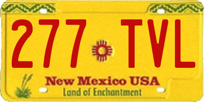 NM license plate 277TVL