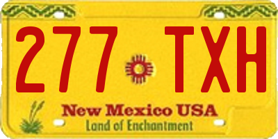 NM license plate 277TXH