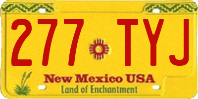 NM license plate 277TYJ