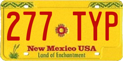 NM license plate 277TYP