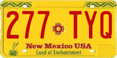 NM license plate 277TYQ