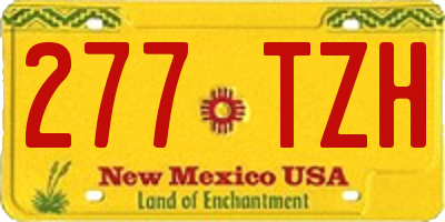 NM license plate 277TZH
