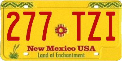 NM license plate 277TZI