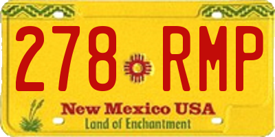 NM license plate 278RMP