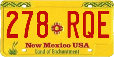 NM license plate 278RQE