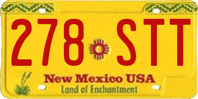 NM license plate 278STT