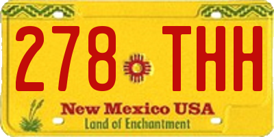 NM license plate 278THH